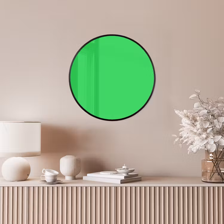 Mint - Green - Groen Fotolijst rond zonder passe partout klein 856 -sfeer3