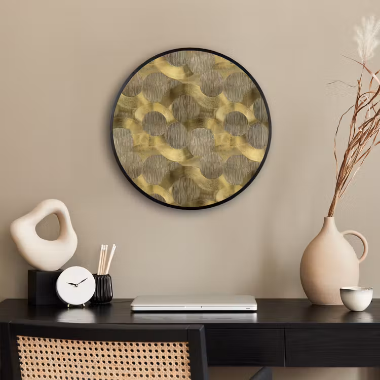 Modern - Geometrisch - Goud Fotolijst rond zonder passe partout klein 856 -sfeer1
