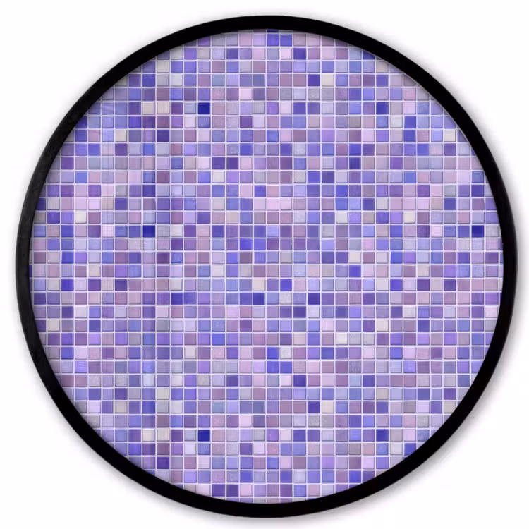Mozaïek - Tegels - Lila - Amethist Fotolijst rond zonder passe partout klein 856 -3d