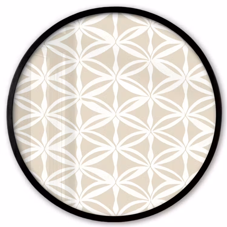 Motief - Modern - Beige Fotolijst rond zonder passe partout klein 856 -3d