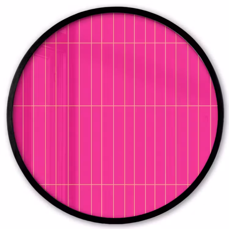 Patroon - Tegel - Magenta - Roze Fotolijst rond zonder passe partout klein 856 -3d