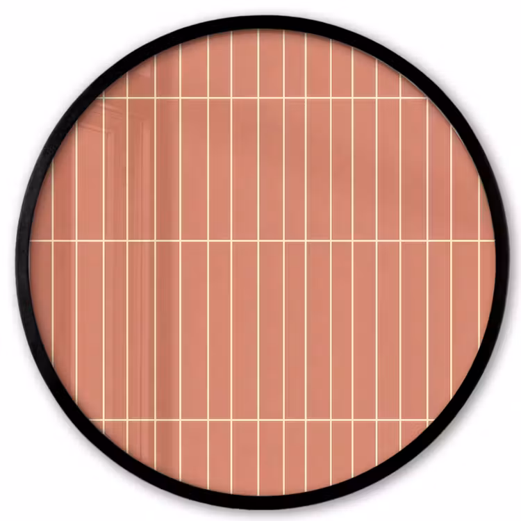 Patroon - Tegels - Terracotta Fotolijst rond zonder passe partout klein 856 -3d