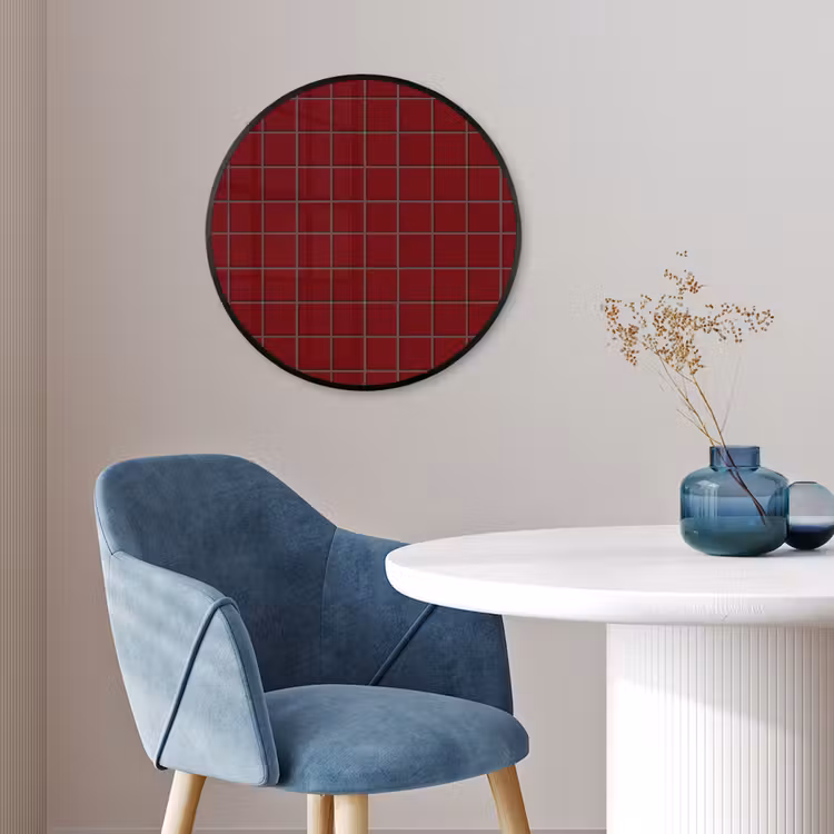 Patroon - Tegels - Burgundy Fotolijst rond zonder passe partout klein 856 -sfeer2