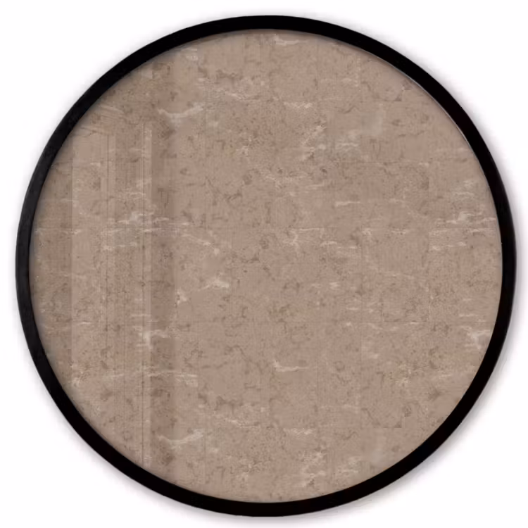 Patroon - Kalksteen - Beige Fotolijst rond zonder passe partout klein 856 -3d