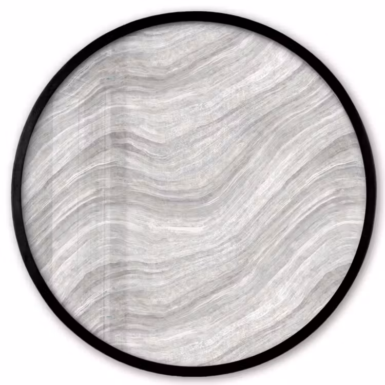 Patroon - Helder - Wit - Grijs Fotolijst rond zonder passe partout klein 856 -3d