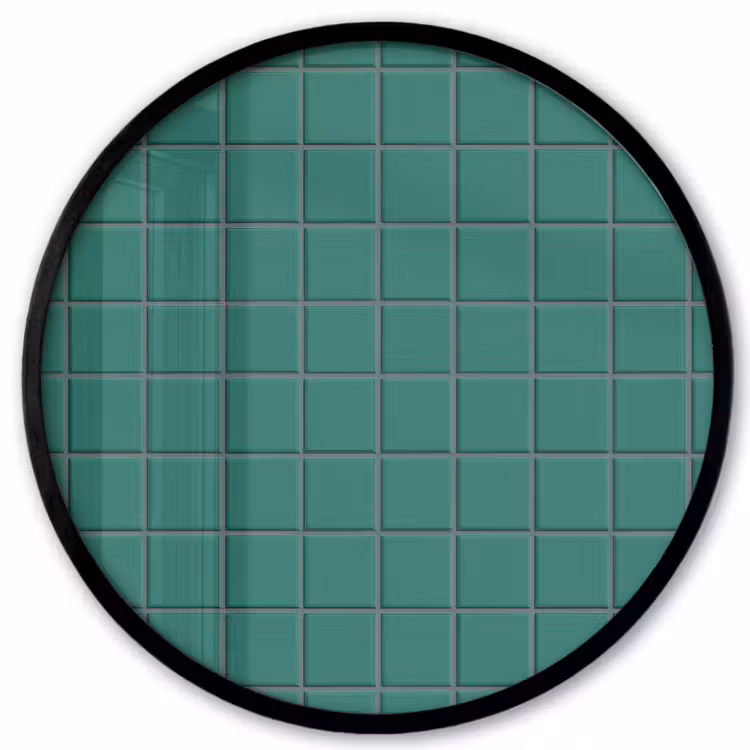 Patroon - Patroon - Smaragd Fotolijst rond zonder passe partout klein 856 -3d