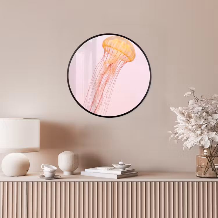 Sierlijk - Kwal - Roze Fotolijst rond zonder passe partout klein -sfeer3