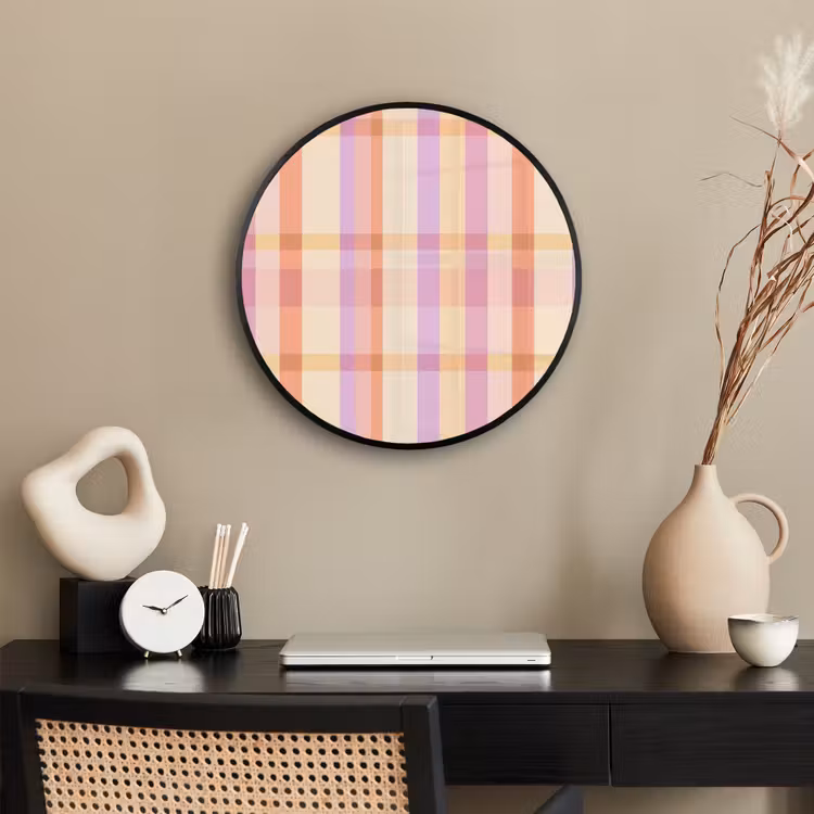 Pastel - uitpatroon - Geometrisch Fotolijst rond zonder passe partout klein 856 -sfeer1