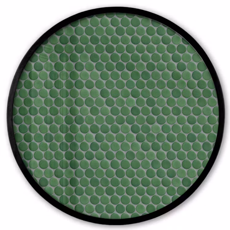 Penny - Mozaïek - Bosgroen - Green Fotolijst rond zonder passe partout klein 856 -3d