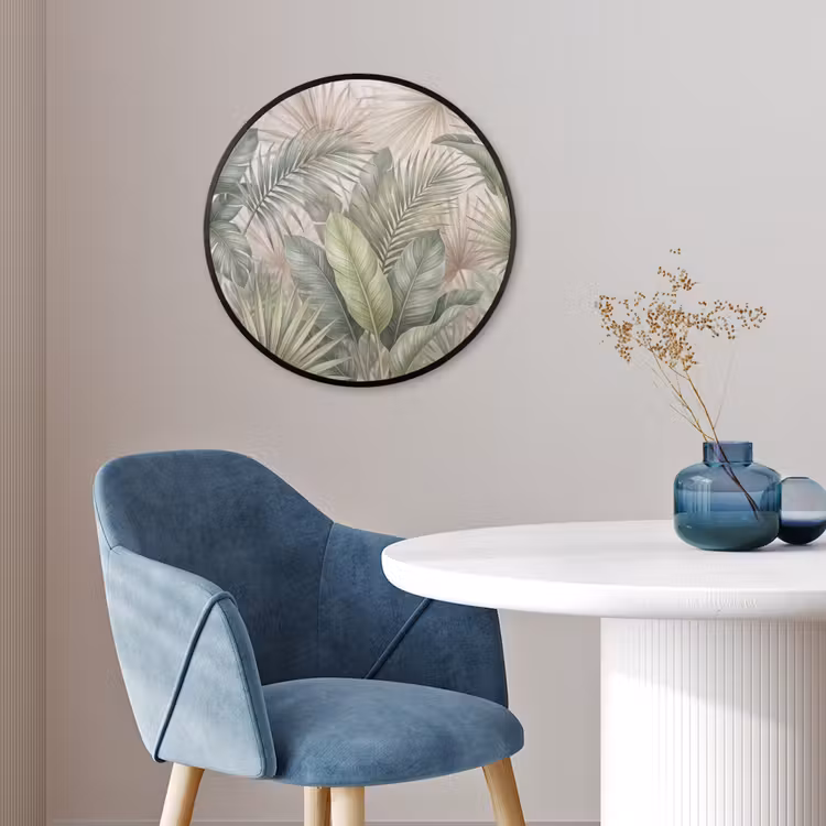 Planten - Tropisch - Bladeren - Groen - Natuur Fotolijst rond zonder passe partout klein -sfeer2