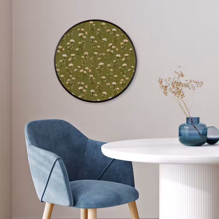 Landelijk - Bloemen - Groen Fotolijst rond zonder passe partout klein 856 -sfeer2