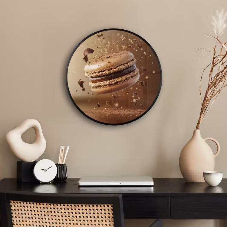 Chocolade - Macarons - Eten - Snoep Fotolijst rond zonder passe partout klein -sfeer1