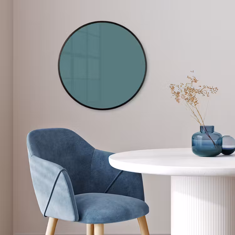 Serene - Teal - Blauw Fotolijst rond zonder passe partout klein 856 -sfeer2
