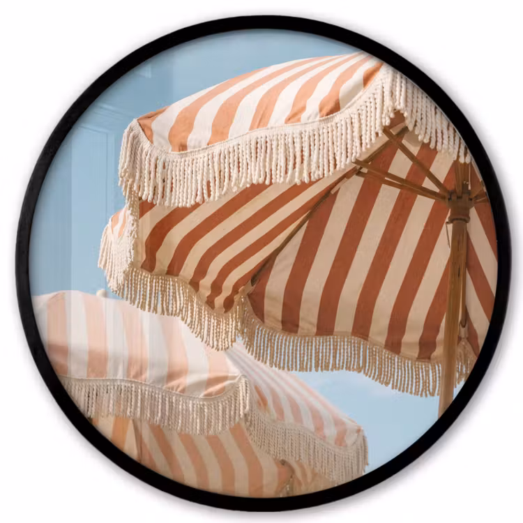 Parasol - Lucht - Rood Fotolijst rond zonder passe partout klein -3d