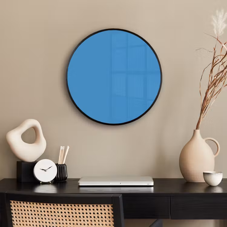 Steel - Blue - Blauw Fotolijst rond zonder passe partout klein 856 -sfeer1