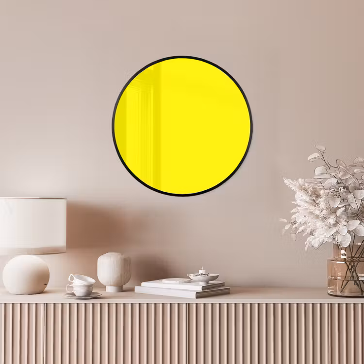 Sunshine - Glow - Geel Fotolijst rond zonder passe partout klein 856 -sfeer3
