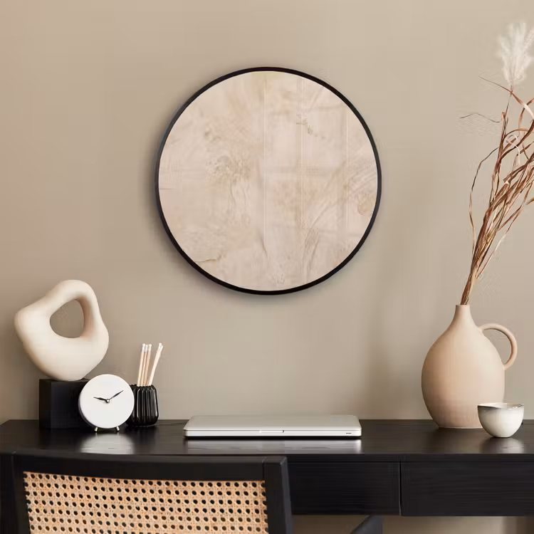 Textuur - Patroon - Abstract - Modern - Beige Fotolijst rond zonder passe partout klein -sfeer1