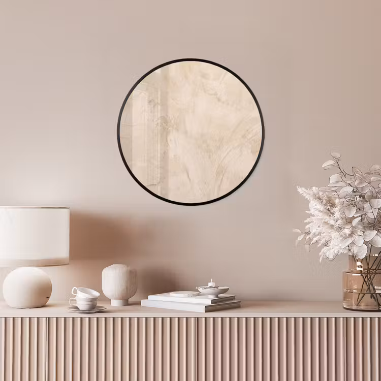 Textuur - Patroon - Abstract - Modern - Beige Fotolijst rond zonder passe partout klein -sfeer3