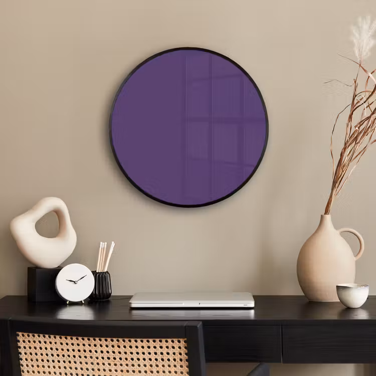 Deep - Plum - Paars Fotolijst rond zonder passe partout klein 856 -sfeer1