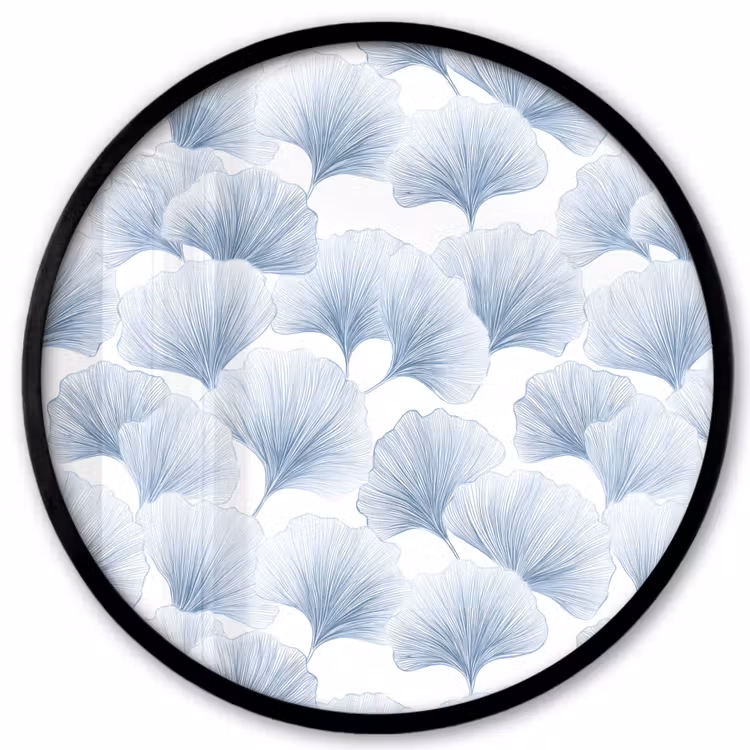 Waaier - Modern - Blauw Fotolijst rond zonder passe partout klein 856 -3d