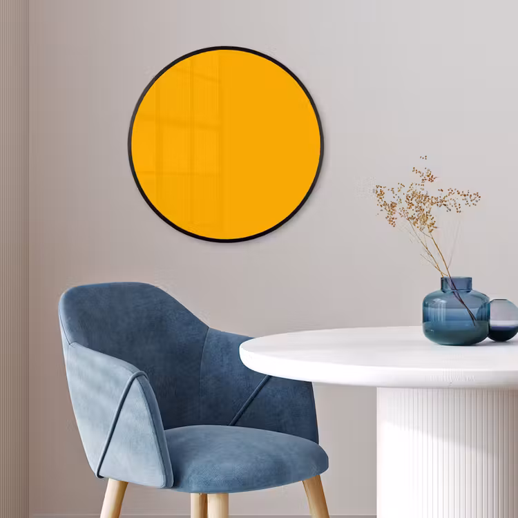 Vivid - Amber - Geel Fotolijst rond zonder passe partout klein 856 -sfeer2