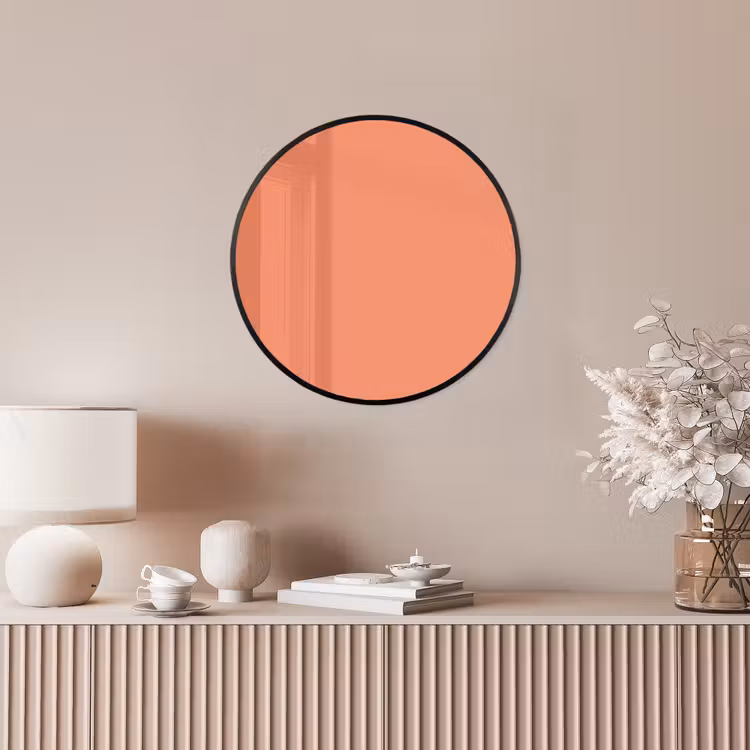 Warm - Clay - Terracotta Fotolijst rond zonder passe partout klein 856 -sfeer3