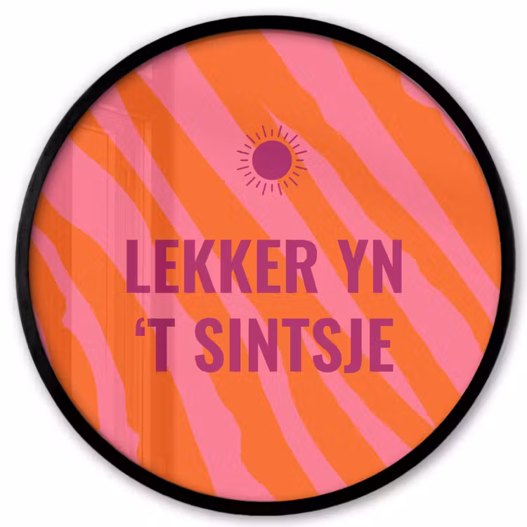 Quote - Zomer - Roze Fotolijst rond zonder passe partout klein -3d