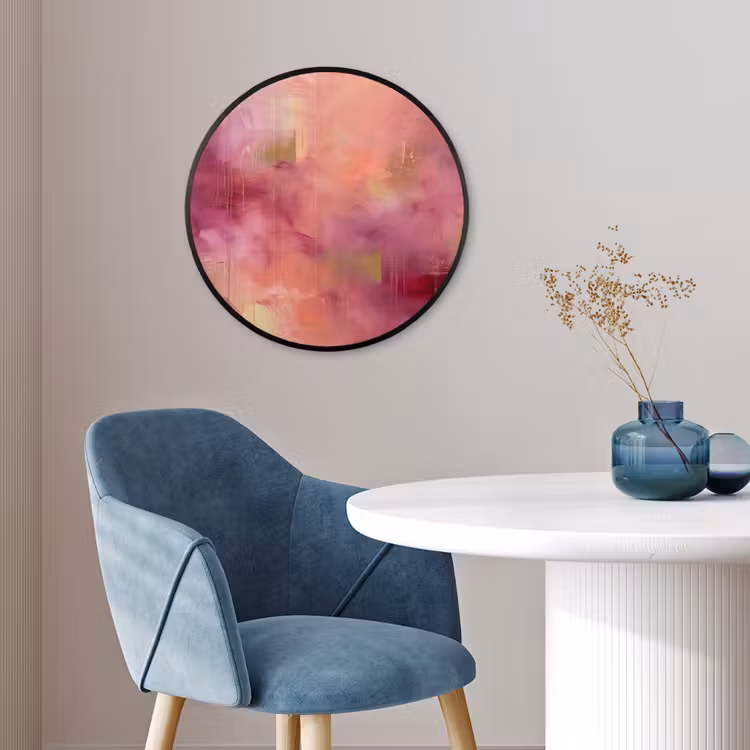 Abstract - Kleuren - Modern - Roze - Paars Fotolijst rond zonder passe partout klein -sfeer2