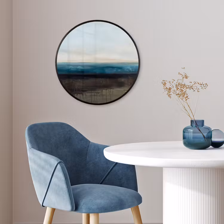 Abstract - Landschap - Horizon - Blauw - Modern Fotolijst rond zonder passe partout klein -sfeer2