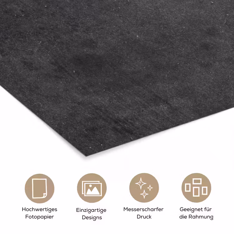 Industrieel - Leisteen - Grijs - Structuur - Beton poster papier klein -tcloseup_DE