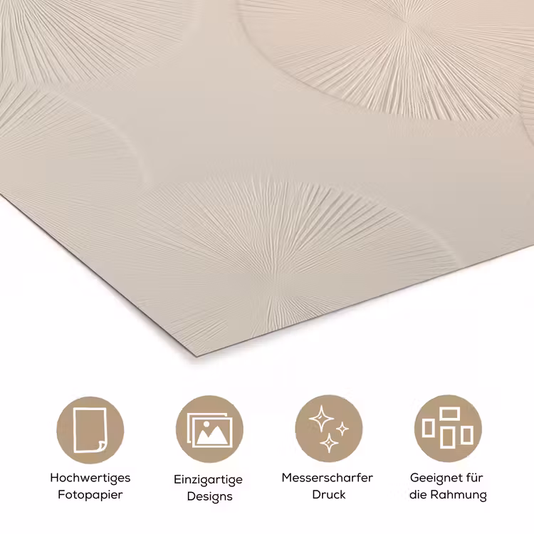 Japandi - Beige - Modern poster papier klein -tcloseup_DE