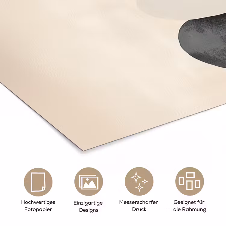 Japandi - Wabi sabi - Beige poster papier klein -tcloseup_DE