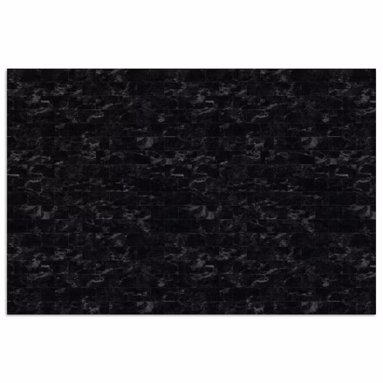 Tegels - Patroon - Marmer - Zwart poster papier klein 62 -3d