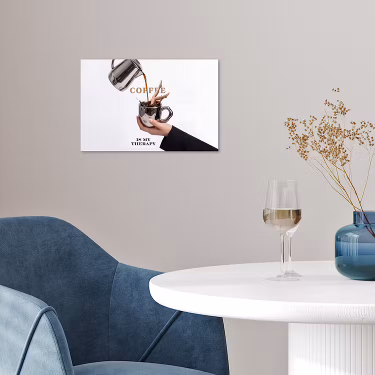 Koffie - Mok - Kan - Therapie poster papier klein -sfeer3
