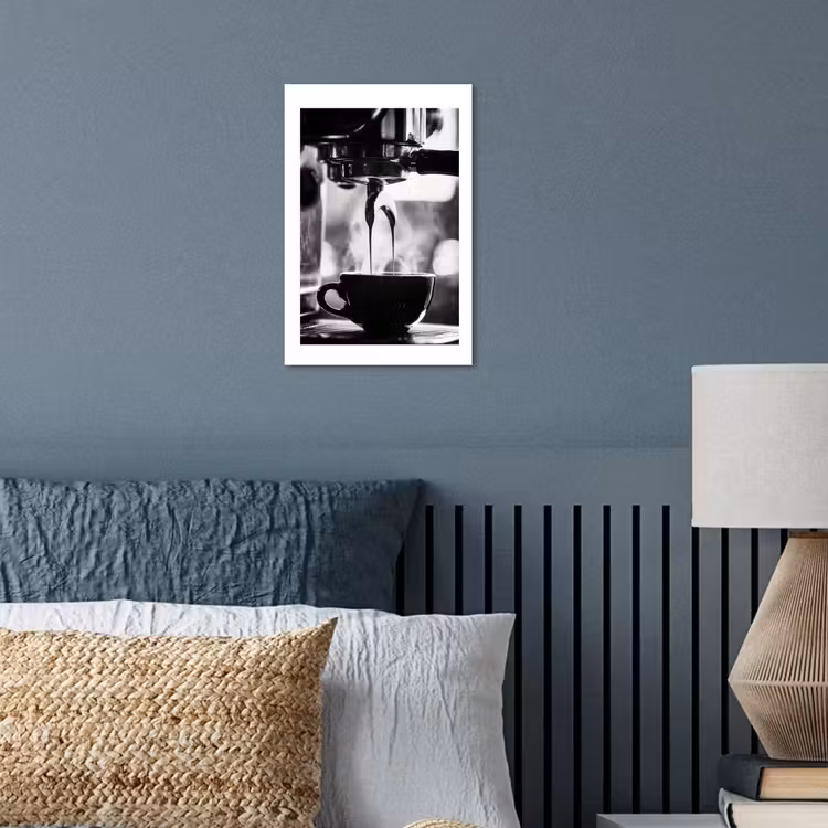 Coffee - Espresso - Koffiemachine - Kop poster papier klein -sfeer2