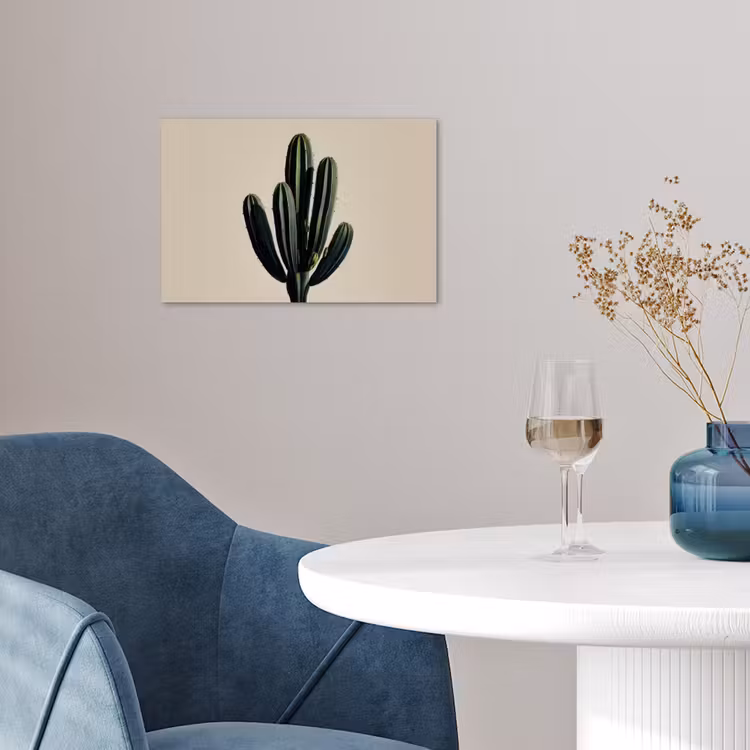 Cactus - Subtiel - Groen poster papier klein -sfeer3