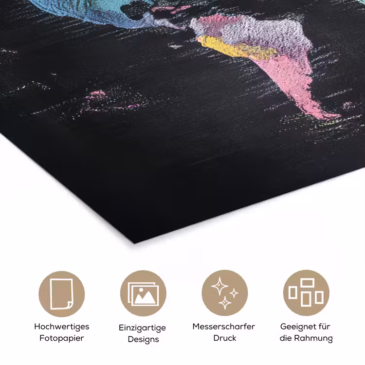 Kaart - Krijt - Regenboog - Quote poster papier klein -tcloseup_DE