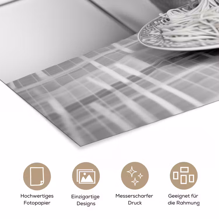 Kat - Siamees - Zwart Wit - Schattig - Dieren poster papier klein -tcloseup_DE