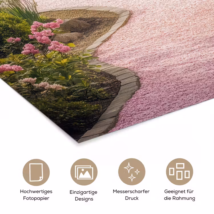 Kersenbloesem - Natuur - Sakura - Pad - Japanse tuin poster papier klein -tcloseup_DE
