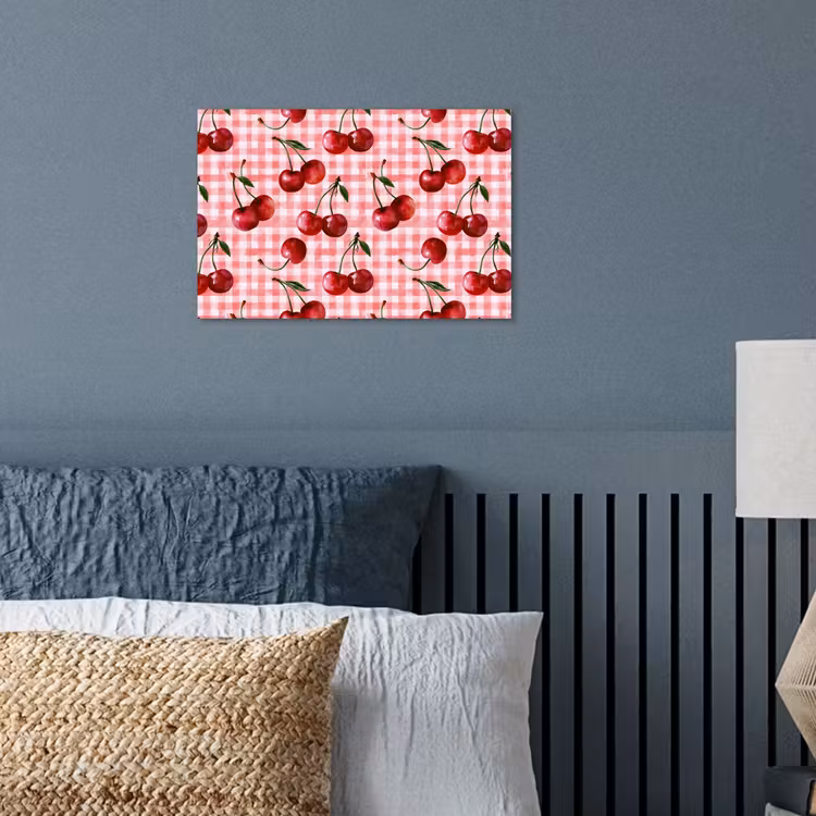 Kersen - Blokken - Rood poster papier klein 62 -sfeer2