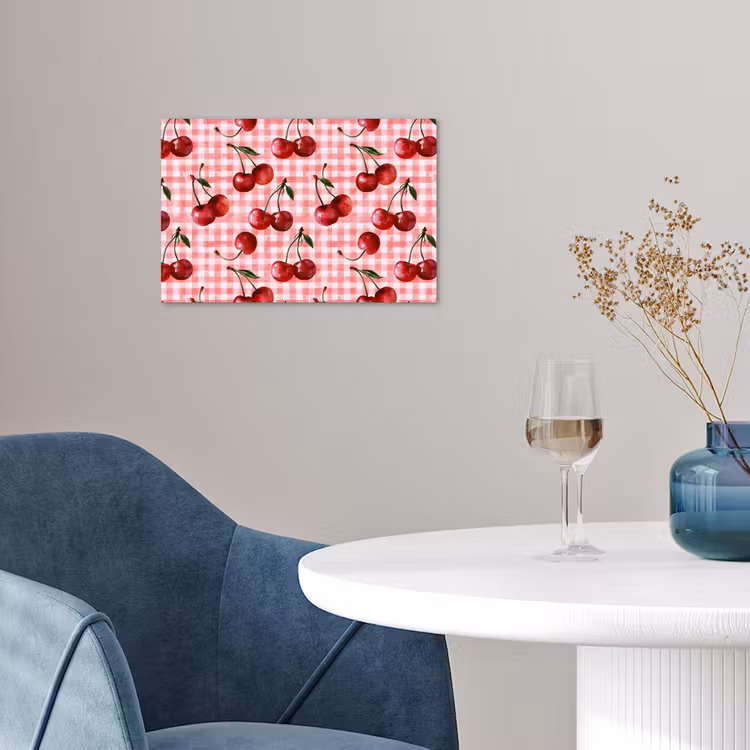 Kersen - Blokken - Rood poster papier klein 62 -sfeer3