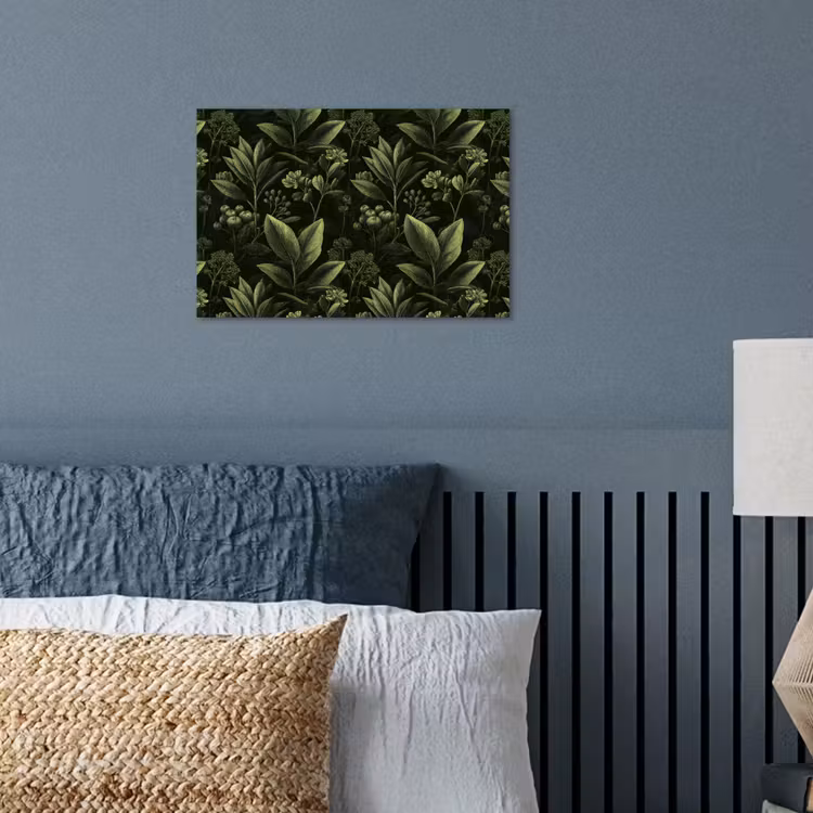 Klassiek - Donker - Botanisch - Planten poster papier klein 62 -sfeer2