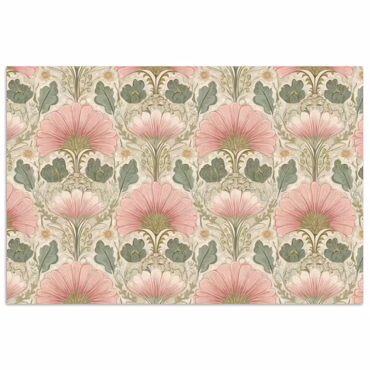 Klassiek - Patroon - Roze poster papier klein 62 -3d