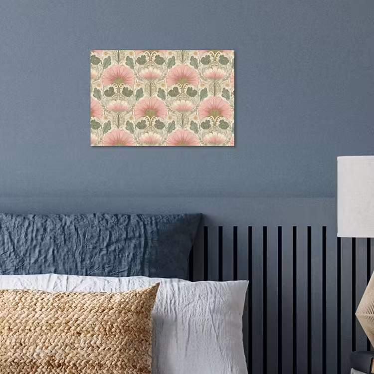 Klassiek - Patroon - Roze poster papier klein 62 -sfeer2