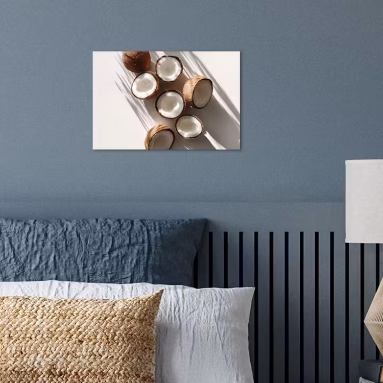 Kokosnoten - Bruin - Shaduw poster papier klein -sfeer2