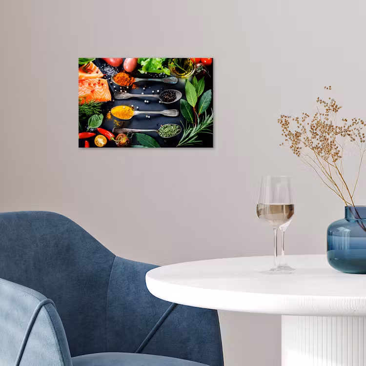 Kruiden - Lepels - Keuken - Specerijen poster papier klein -sfeer3