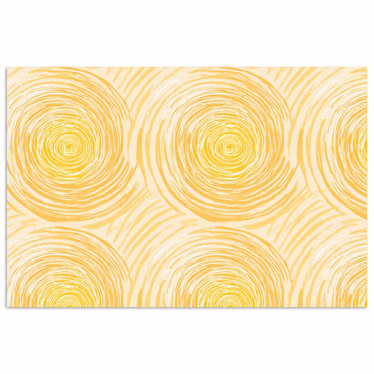 Cirkels - Abstract - Artistiek - Geel poster papier klein 62 -3d