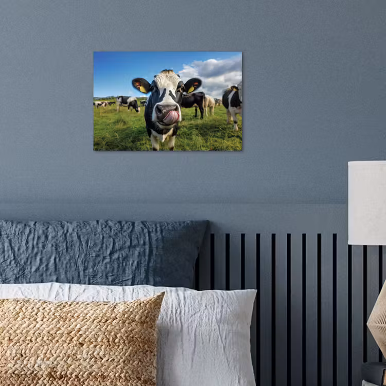 Koe - Tong - Weide poster papier klein -sfeer2