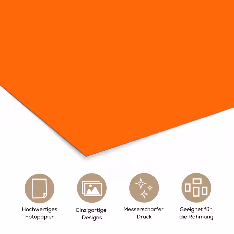 Cool - Oranje - Groen poster papier klein -tcloseup_DE