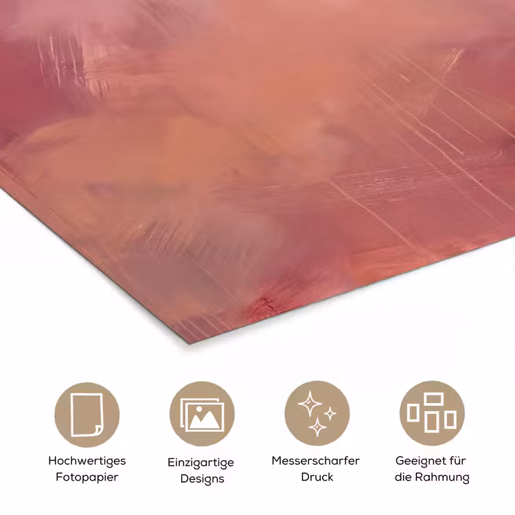 Kunst - Vloeiend - Pastel - Abstract poster papier klein -tcloseup_DE